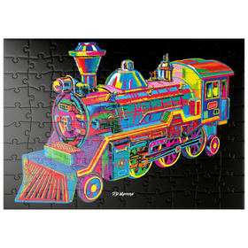 Darstellung des Puzzle Motivs Toy Train - Puzzleteile: 100