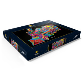 Alternative Darstellung des Puzzle-Motivs Toy Train – Puzzleteile: 200