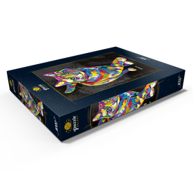 Darstellung des Puzzle Motivs Prancing Kitten - Puzzleteile: 1000