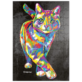 Darstellung des Puzzle Motivs Prancing Kitten - Puzzleteile: 100