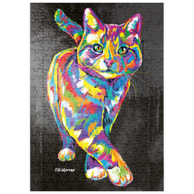 Darstellung des Puzzle-Motivs Prancing Kitten – Puzzleteile: 200