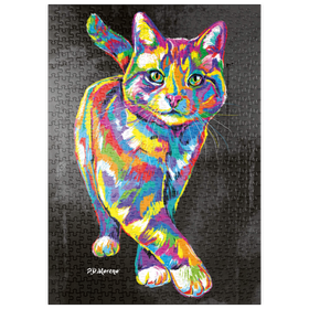 Darstellung des Puzzle Motivs Prancing Kitten - Puzzleteile: 500