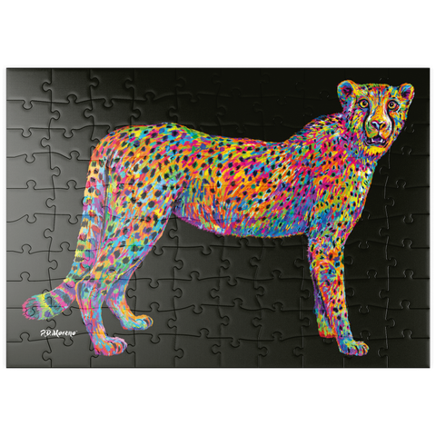 puzzleplate Cheetah Pop Colors 100 Puzzle