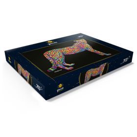 Alternative Darstellung des Puzzle-Motivs Cheetah Pop Colors – Puzzleteile: 200