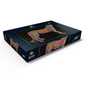 Darstellung des Puzzle Motivs Cheetah Pop Colors - Puzzleteile: 500