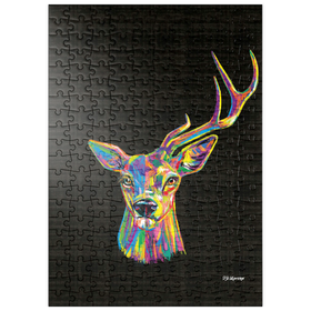 Darstellung des Puzzle Motivs Deer Family - Puzzleteile: 200