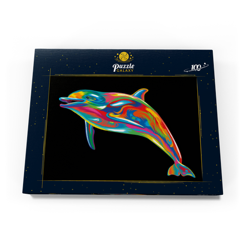 Pop Colors Dolphin 100 Puzzle Schachtel Ansicht3