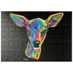 Darstellung des Puzzle Motivs Pop Colors Doe - Puzzleteile: 100