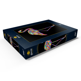 Darstellung des Puzzle Motivs Pop Colors Flamingo - Puzzleteile: 1000