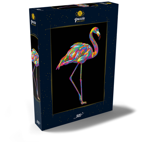 Pop Colors Flamingo 500 Puzzle Schachtel Ansicht2