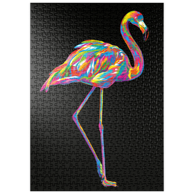 Darstellung des Puzzle Motivs Pop Colors Flamingo - Puzzleteile: 500