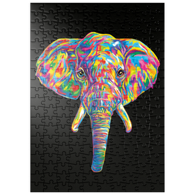 Darstellung des Puzzle Motivs Elephant Head - Puzzleteile: 200