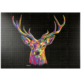 Darstellung des Puzzle Motivs Buck Head - Puzzleteile: 1000