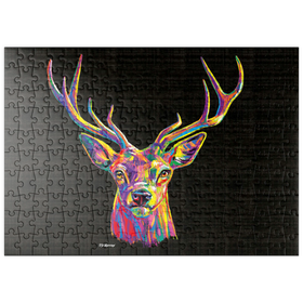 Darstellung des Puzzle Motivs Buck Head - Puzzleteile: 200