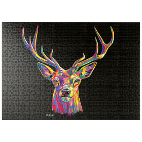 Darstellung des Puzzle Motivs Buck Head - Puzzleteile: 500