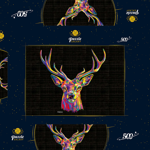 Buck Head 500 Puzzle Schachtel 3D Modell