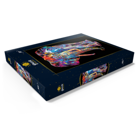 Darstellung des Puzzle Motivs Pop Colors Elephant - Puzzleteile: 100