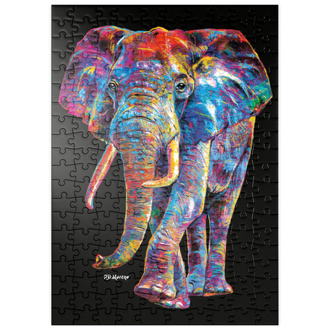 puzzleplate Pop Colors Elephant 200 Puzzle