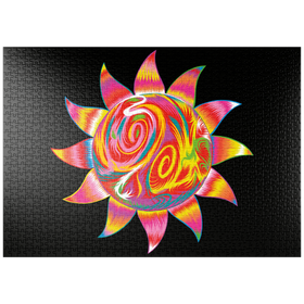 Darstellung des Puzzle Motivs Bright Sun - Puzzleteile: 1000