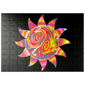 Darstellung des Puzzle Motivs Bright Sun - Puzzleteile: 100