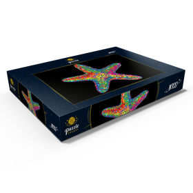 Darstellung des Puzzle Motivs Starfish Pop Colors - Puzzleteile: 1000