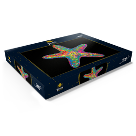 Darstellung des Puzzle Motivs Starfish Pop Colors - Puzzleteile: 200