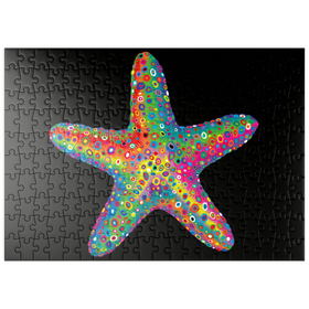 Darstellung des Puzzle-Motivs Starfish Pop Colors – Puzzleteile: 200