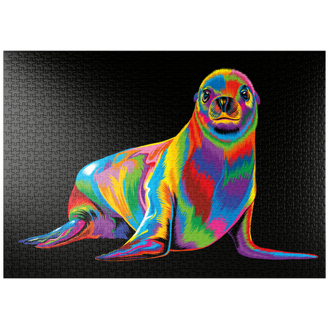 puzzleplate Pop Colors Sea Lion 1000 Puzzle