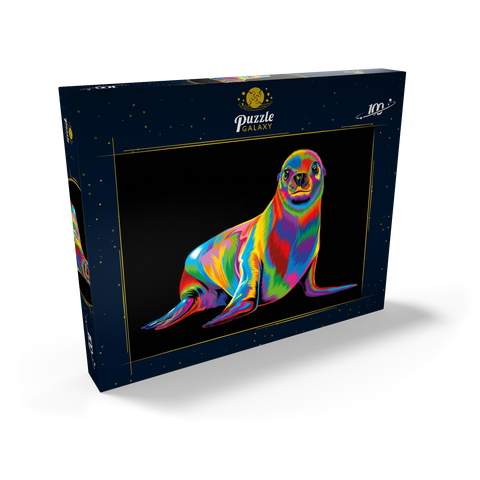 Pop Colors Sea Lion 100 Puzzle Schachtel Ansicht2