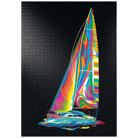 puzzleplate Pop Colors Sailboat 1000 Puzzle