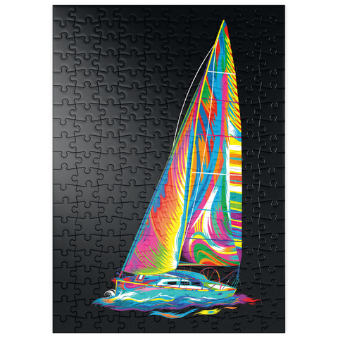 puzzleplate Pop Colors Sailboat 200 Puzzle