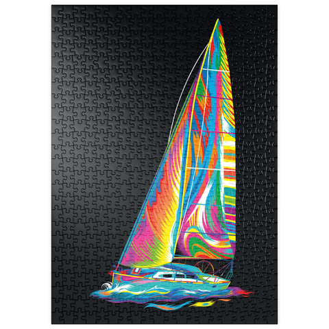 puzzleplate Pop Colors Sailboat 500 Puzzle