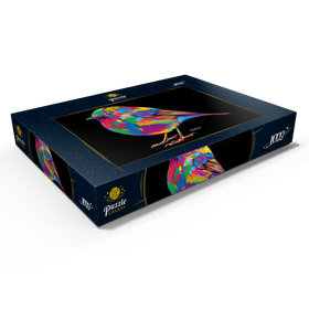 Darstellung des Puzzle Motivs Robin Pop Colors - Puzzleteile: 1000