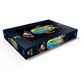 Alternative Darstellung des Puzzle-Motivs Penguin with a Hat – Puzzleteile: 1000