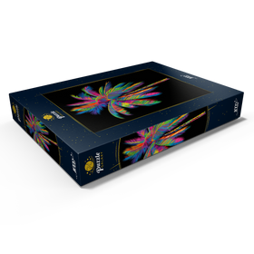 Alternative Darstellung des Puzzle-Motivs Colorful Palm Tree – Puzzleteile: 1000