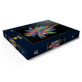 Darstellung des Puzzle Motivs Colorful Palm Tree - Puzzleteile: 100