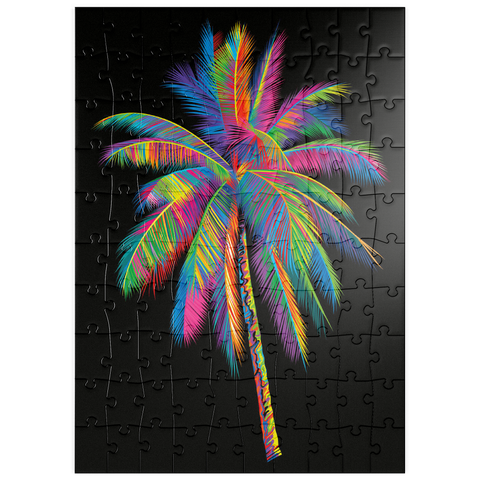 puzzleplate Colorful Palm Tree 100 Puzzle