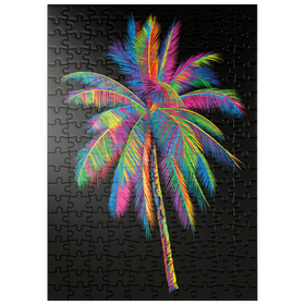 Darstellung des Puzzle-Motivs Colorful Palm Tree – Puzzleteile: 200