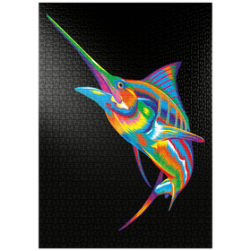 Darstellung des Puzzle-Motivs Pop Colors Marlin – Puzzleteile: 1000