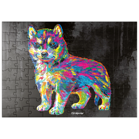 puzzleplate Pop Colors Husky 100 Puzzle