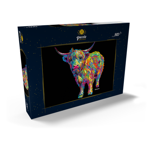 Highland Cow 500 Puzzle Schachtel Ansicht2