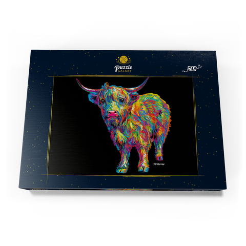 Highland Cow 500 Puzzle Schachtel Ansicht3