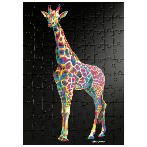 puzzleplate Colorful Giraffe 100 Puzzle