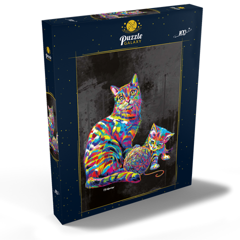 Kitty Family 100 Puzzle Schachtel Ansicht2