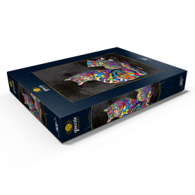 Darstellung des Puzzle Motivs Kitty Family - Puzzleteile: 500