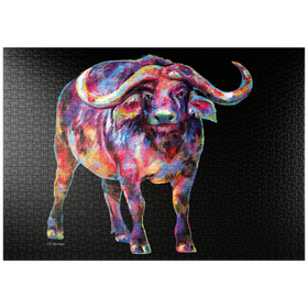 Darstellung des Puzzle Motivs Raging Bull - Puzzleteile: 1000