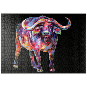 Darstellung des Puzzle Motivs Raging Bull - Puzzleteile: 500
