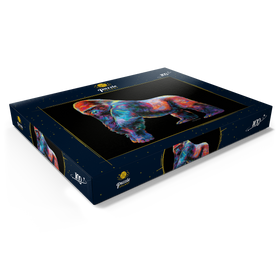 Darstellung des Puzzle Motivs Pop Colors Gorilla - Puzzleteile: 100