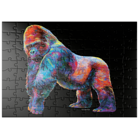 puzzleplate Pop Colors Gorilla 100 Puzzle