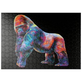 Darstellung des Puzzle-Motivs Pop Colors Gorilla – Puzzleteile: 200